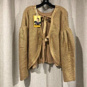 Kika Vargas Gold Sweater
